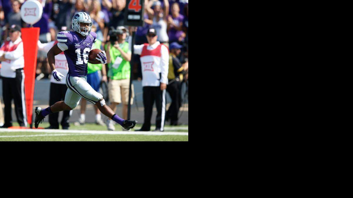 
K-State wide receiver Tyler Lockett returns a UTEP punt for a 58-yard touchdown in September.
