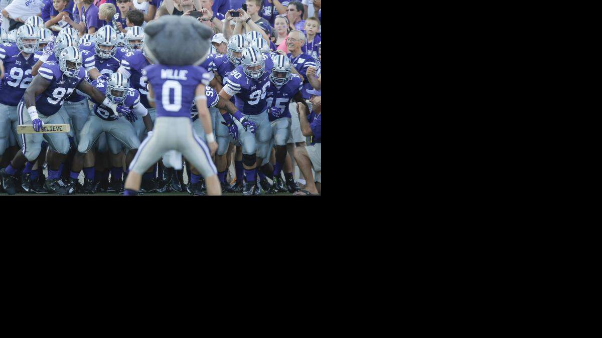 
The Kansas State Wildcats prepare to take the field against Stephen F. Austin at Snyder Family Stadium.
