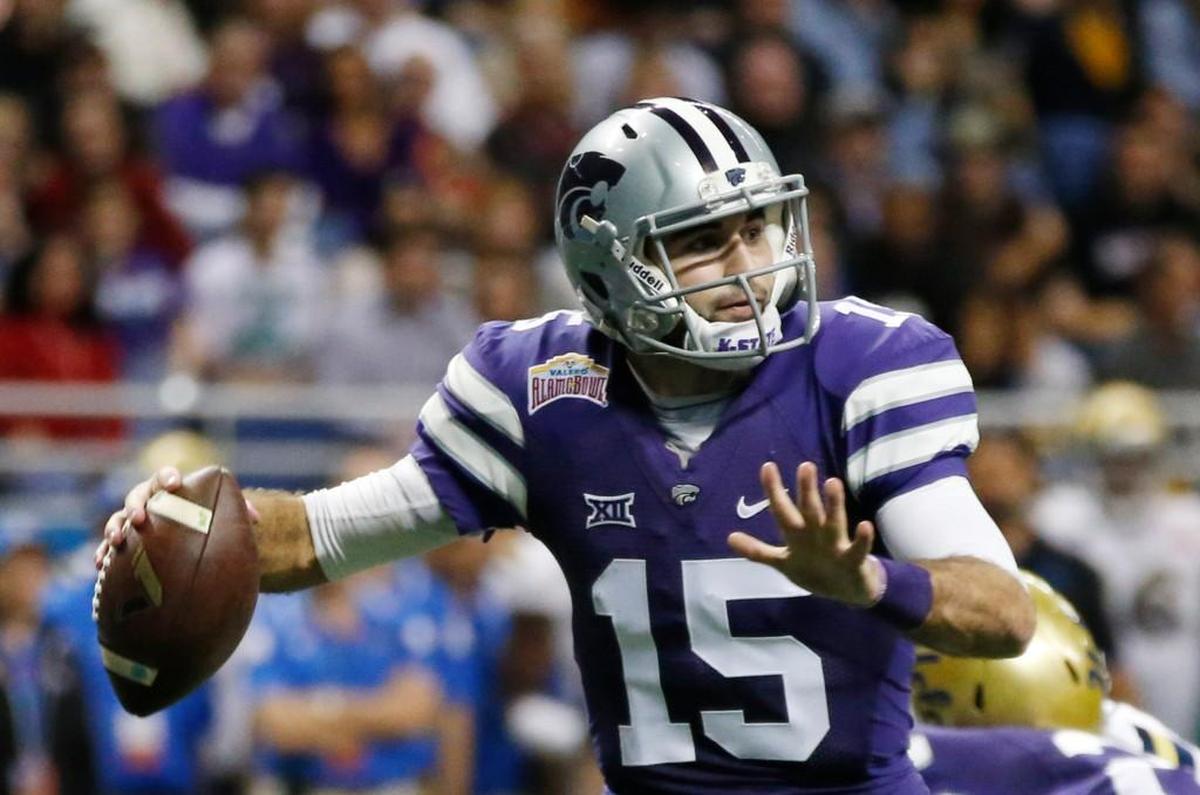 Former Kansas State QB Jake Waters, seen here in January 2015, is set to take over as Penn State’s new quarterbacks coach.