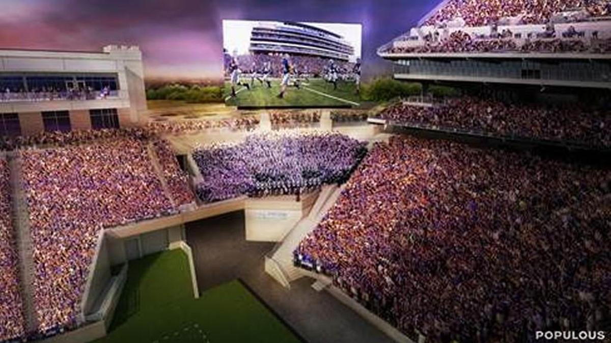 A rendering of what the northeast end of K-State’s football stadium will look like after renovations.