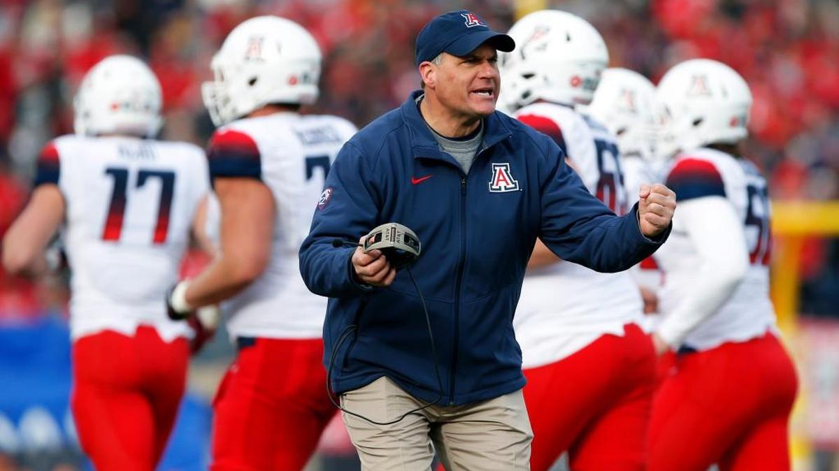 Arizona coach Rich Rodriguez at the New Mexico Bowl. (AP Photo/Andres Leighton, File)