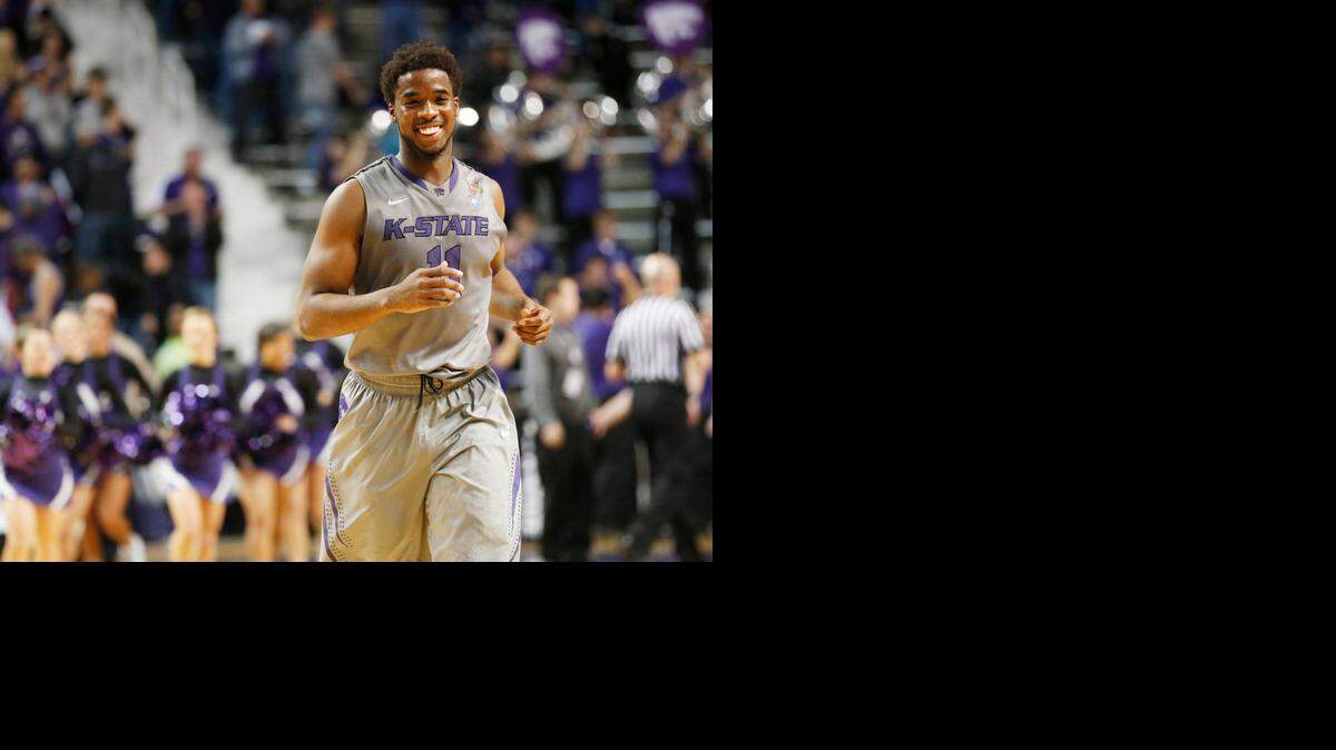 
K-State forward Nino Williams is doubtful to play against Kansas with a sprained left knee. 
