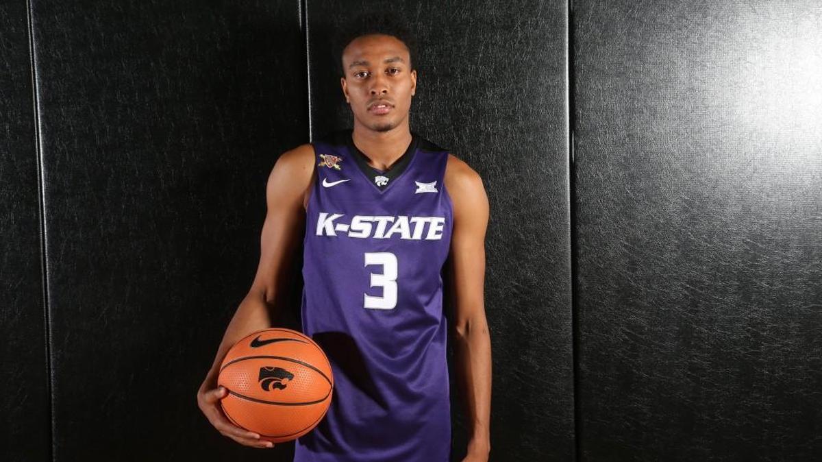Kamau Stokes scored 13 points for Kansas State during Saturday’s exhibition game at Bramlage Coliseum.