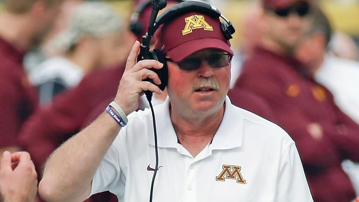 File photo of Jerry Kill with Minnesota. (AP Photo/John Raoux, File)