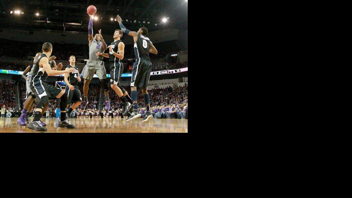 
Kansas State's Marcus Foster shoots the ball against Gonzaga last season at Intrust Bank Arena.
