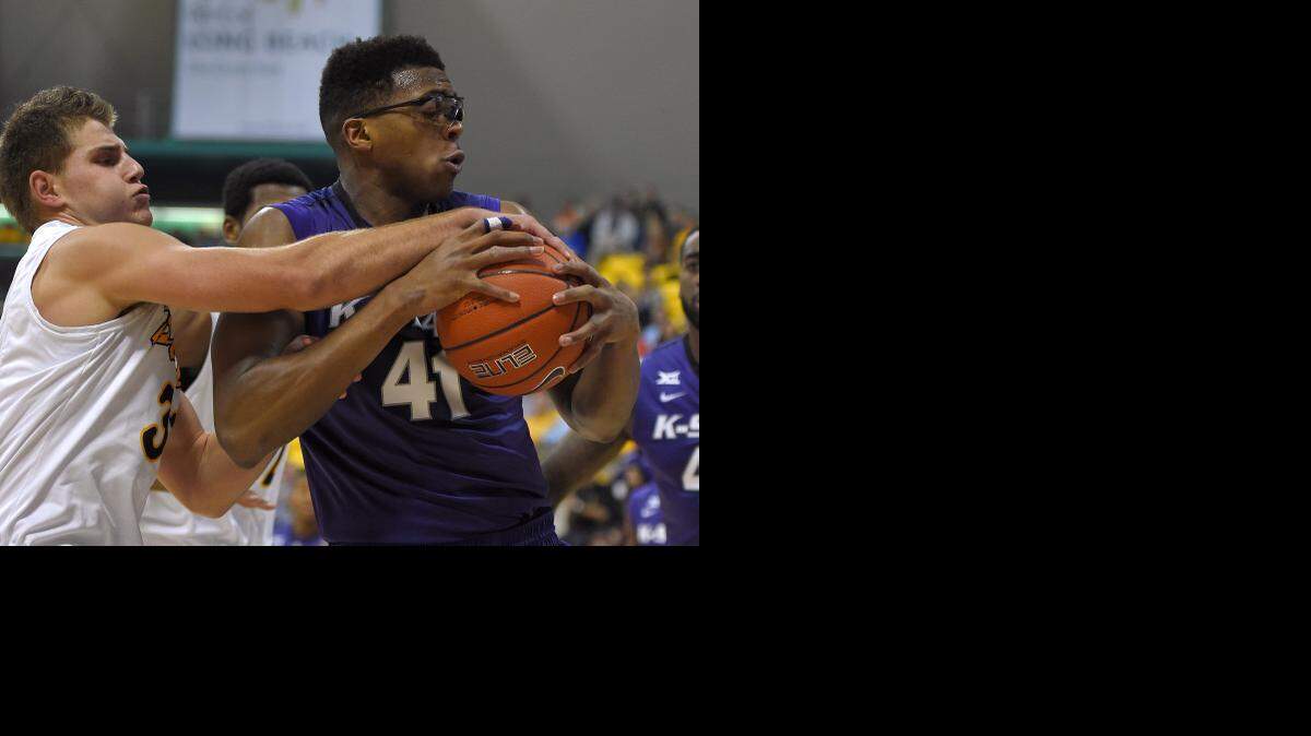 
Stephen Hurt (41) has averaged 20 minutes lately for K-State as his outside shot has become more of a weapon.
