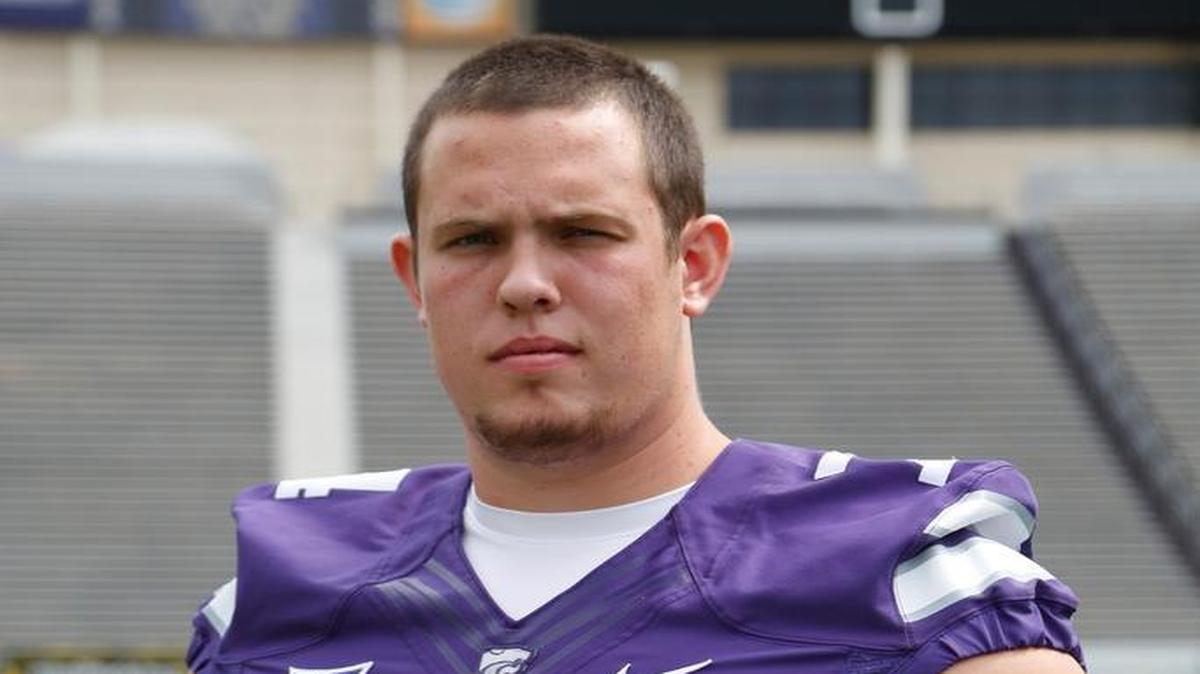 K-State offensive lineman Scott Frantz (August 6, 2016)