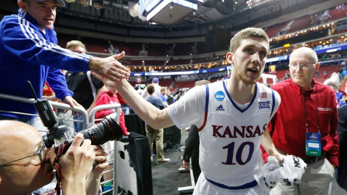 Svi Mykhailiuk didn’t start any games for Kansas this season, but was sixth on the team in minutes played and projects as a draftable player because he’s so young.