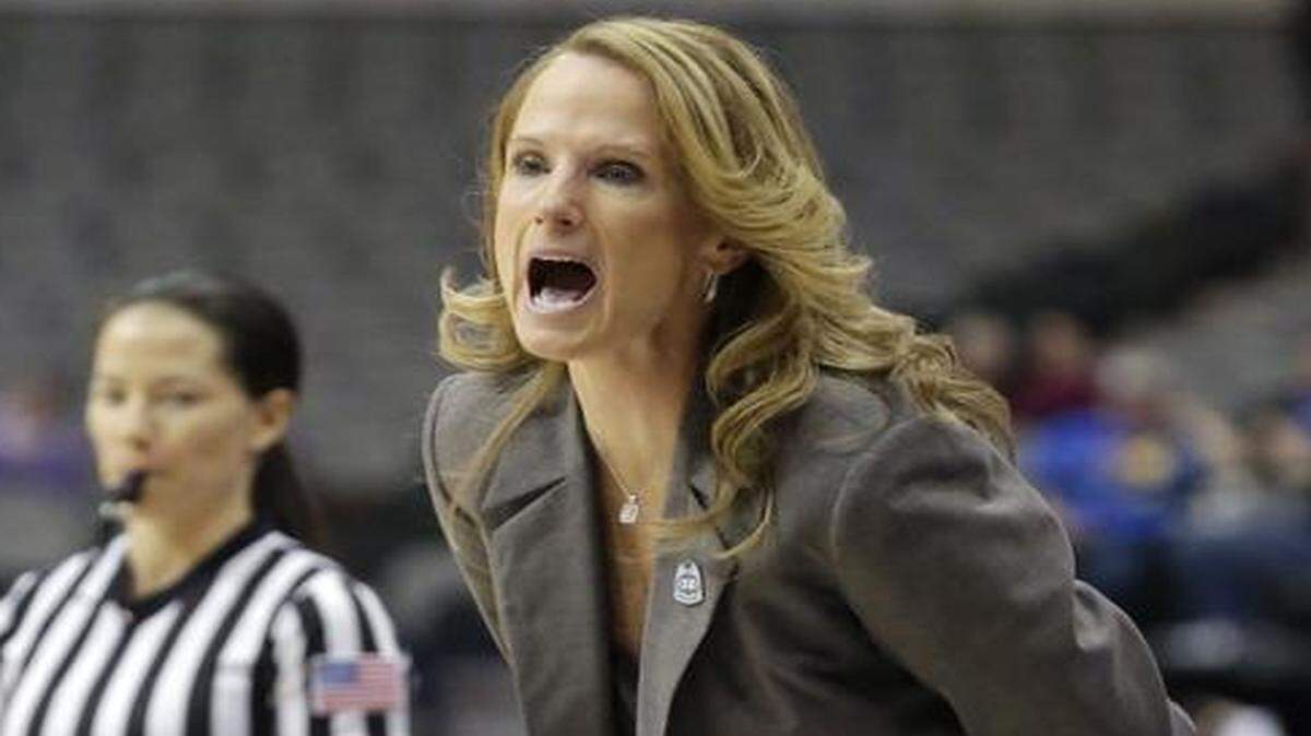 
Kansas coach Bonnie Henrickson led the Jayhawks to two Sweet 16 appearances but the team was 15-17 this season.
