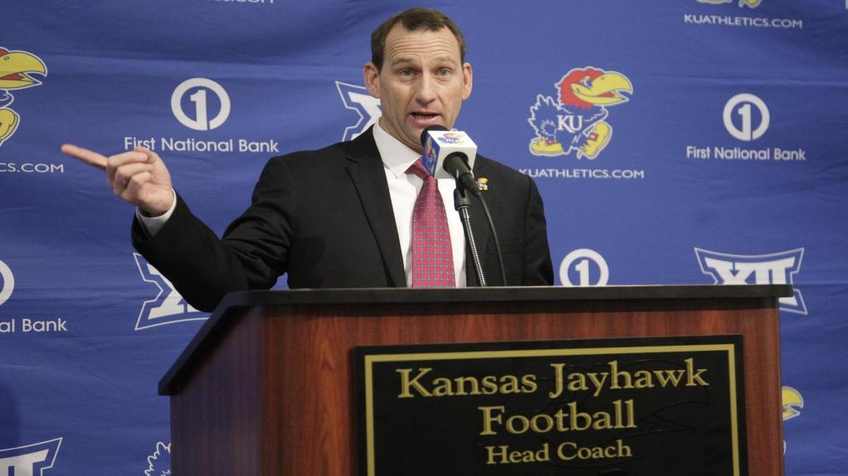 
Kansas football coach David Beaty announced the departure of two offensive lineman from the team’s already thin roster Wednesday. The begins practice Thursday. 
