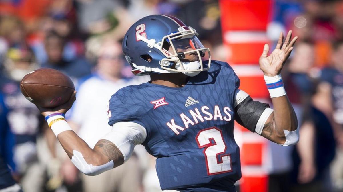 Kansas quarterback Montell Cozart.