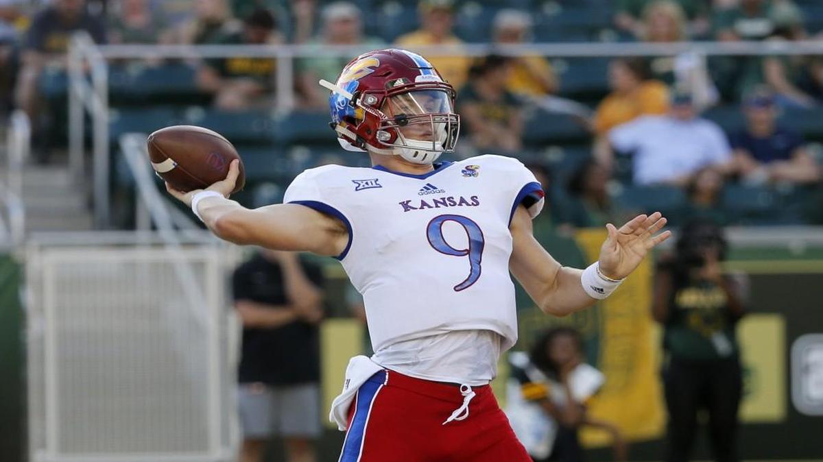 Kansas quarterback Carter Stanley.