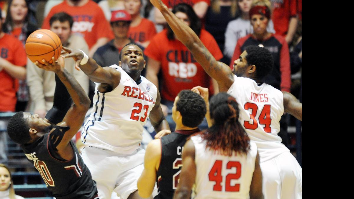 
Kansas coach Bill Self landed a transfer big man on Sunday, a pre-emptive recruiting gambit that could bolster the Jayhawks’ frontcourt in the 2016-17 season. Dwight Coleby (23), who spent the last two years at Ole Miss, announced Sunday evening on his Twitter account that he verbally committed to Kansas after a weekend visit to campus.
