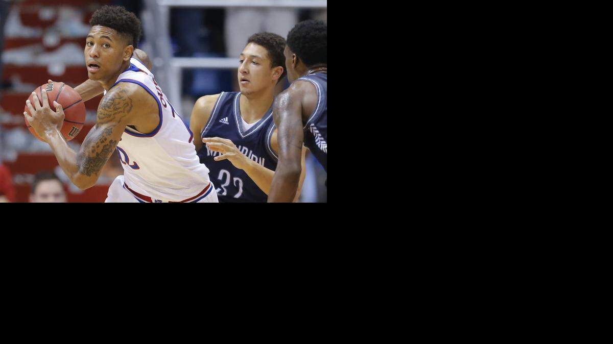 
In six games, Kansas freshman Kelly Oubre is averaging 2.2 points and has committed seven turnovers. 
