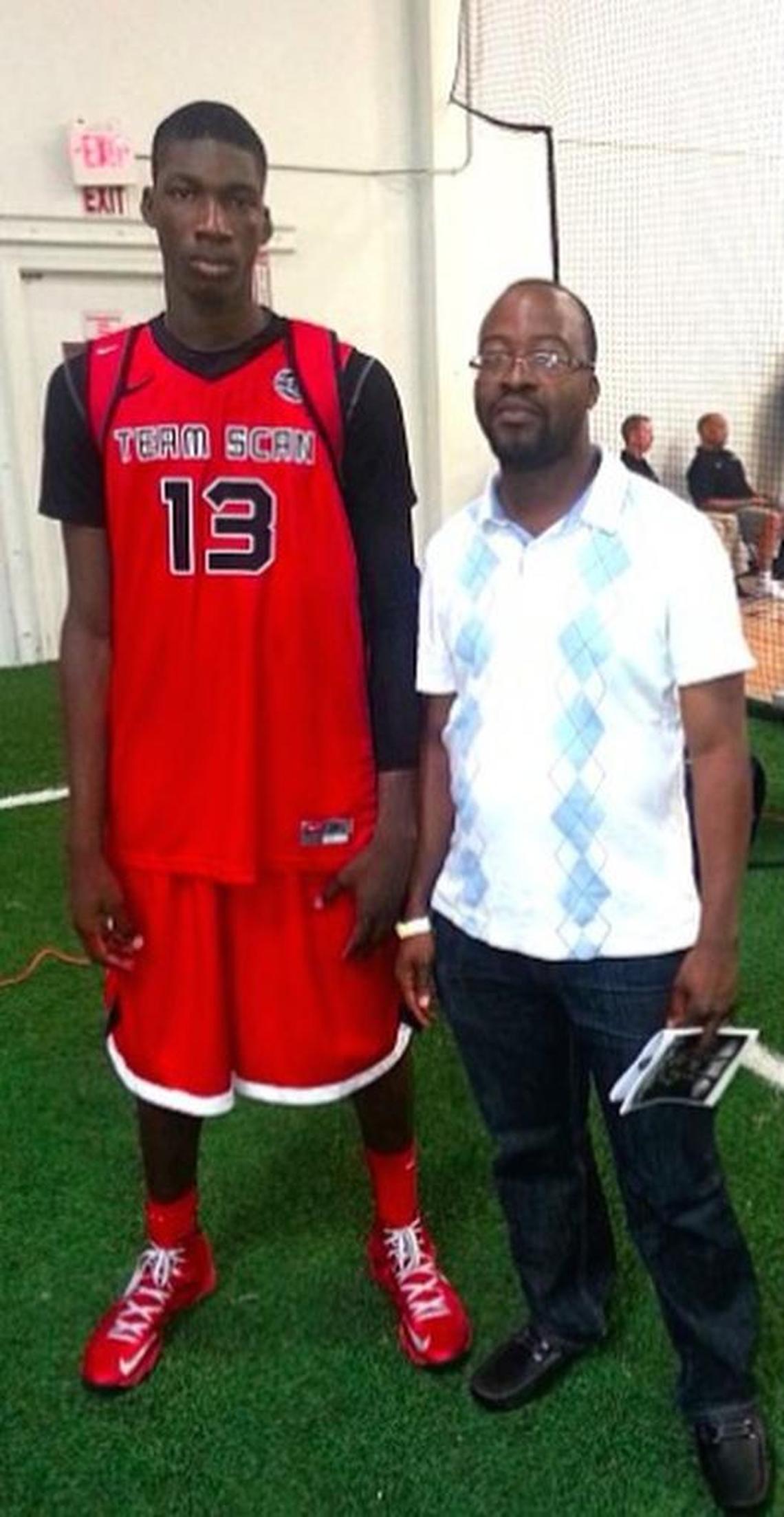 Cheick Diallo and his guardian, Tidiane Drame.
