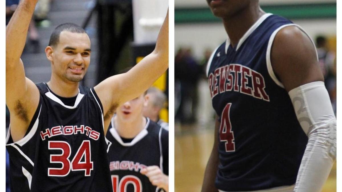 Perry Ellis, left, won four state titles at Wichita Heights High before he came to Kansas. Devonte Graham, right, was a prep star at Brewster (N.H.) Academy before making his way to Lawrence.