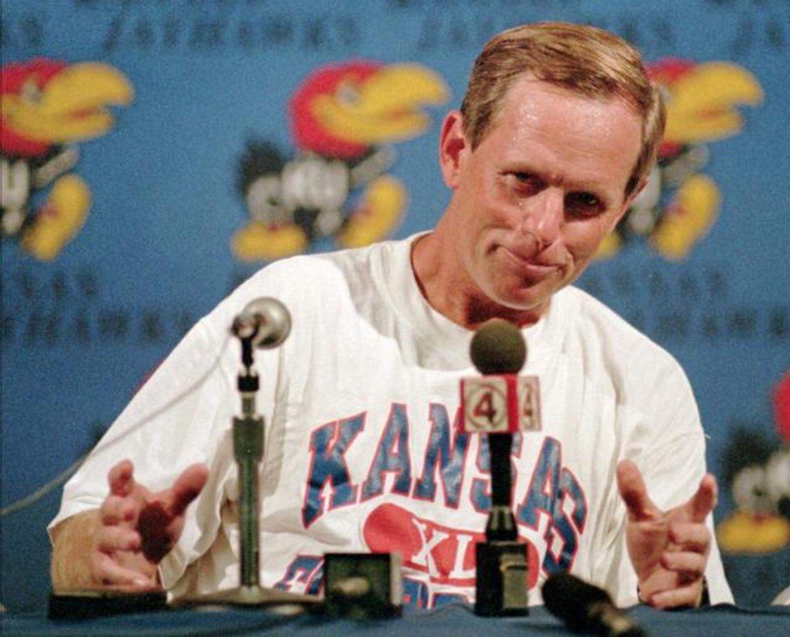 Glen Mason, in a 1994 file photo, achieved some success as Kansas football coach and thinks the job can still be attractive 18 years later as KU looks for a new hire.
