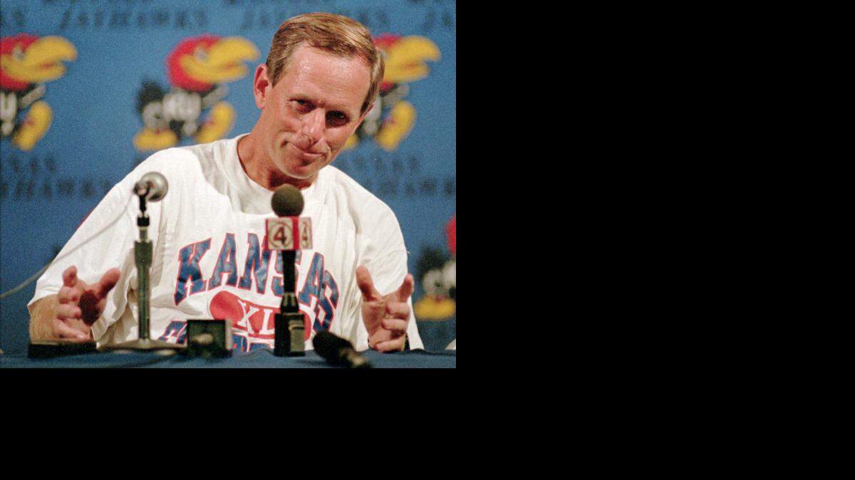 
Glen Mason, in a 1994 file photo, achieved some success as Kansas football coach and thinks the job can still be attractive 18 years later as KU looks for a new hire.
