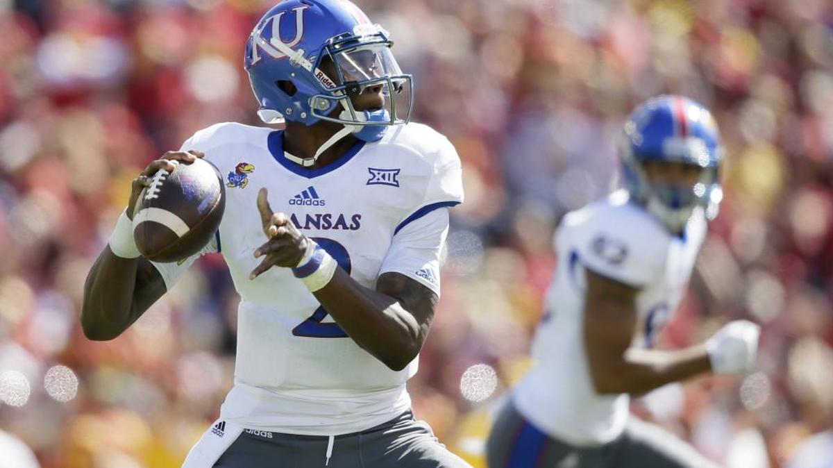 Kansas quarterback Montell Cozart.