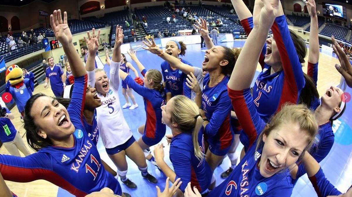 The Jayhawks (30-2) will face No. 4 Nebraska in the national semifinal Thursday in Omaha, Neb.