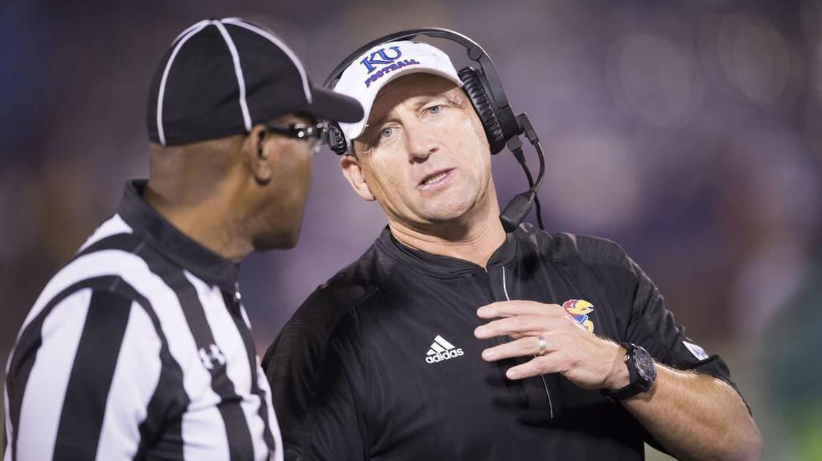 Kansas Jayhawks football coach David Beaty