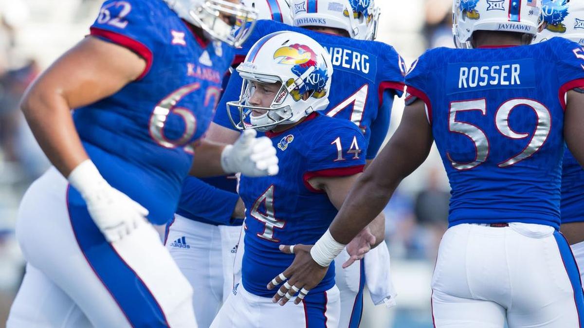 
Kansas kicker Nick Bartolotta (14)
