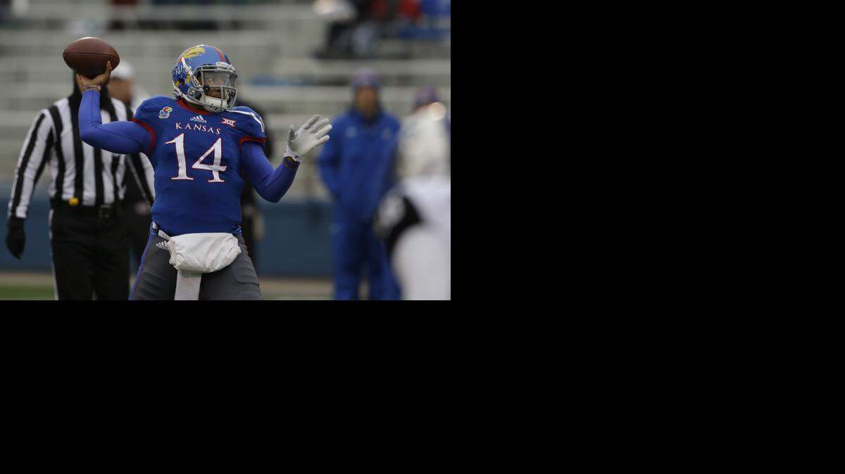 
Kansas quarterback Michael Cummings throws against TCU last weekend.
