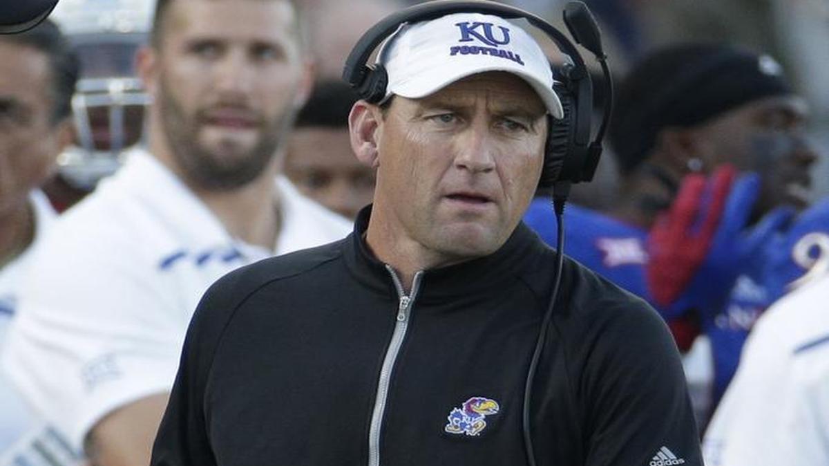 
David Beaty is in his first season running the show at Kansas, but his connection to the Jayhawks began when Mark Mangino hired him as receivers coach.
