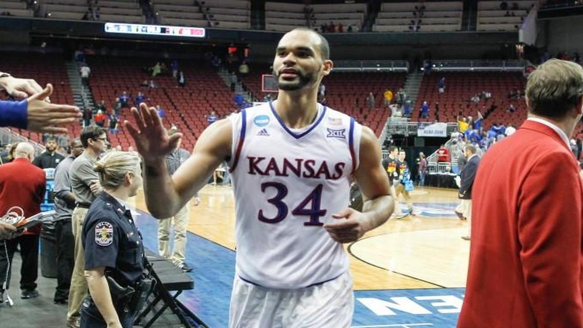 Former KU forward Perry Ellis comes off the court after scoring 27 against Maryland in the NCAA Tournament.