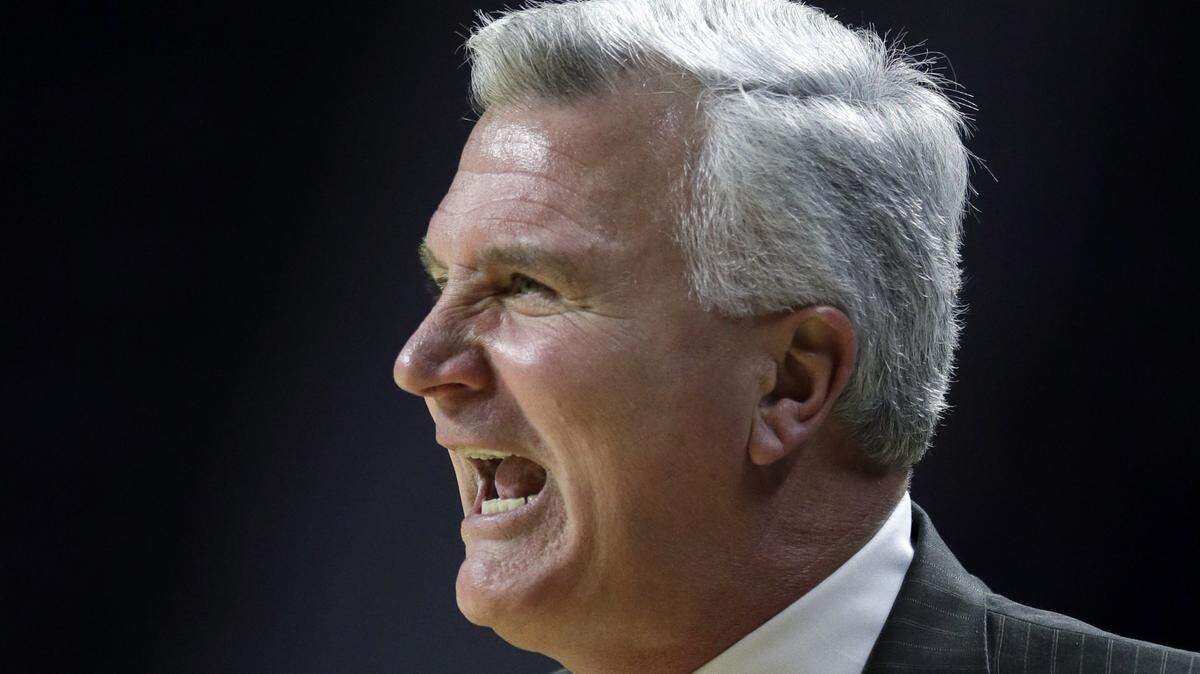 Kansas State coach Bruce Weber yells to his team during the first half against Southern Mississippi Wednesday Manhattan.