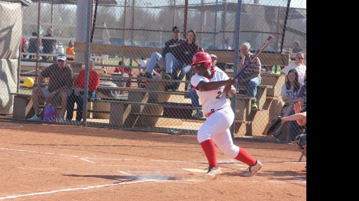 
Friends junior Khadijah Bland leads the KCAC with a .461 batting average and 14 home runs. Bland was an honorable mention NAIA All-American last season. 
