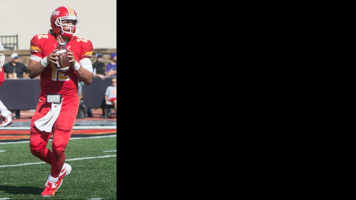 
Pittsburg State senior quarterback Anthony Abenoja led the Gorillas to a share of the MIAA title and a spot in the NCAA Division II playoffs. 
