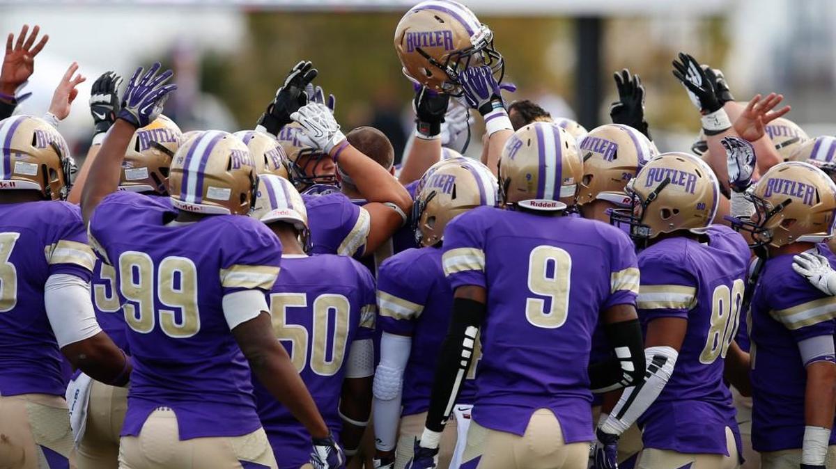 Butler Community College gets fired up during a timout against Hutchinson in a 2013 game.