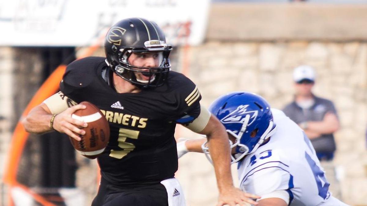 Emporia State quarterback Brent Wilson is the 2015 Sunflower Slate Offensive Player of the Year.