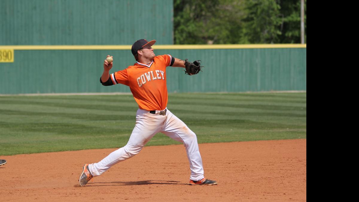 
Cowley College freshman third baseman leads the nation with a .539 batting average and is committed to play for Oklahoma State. 
