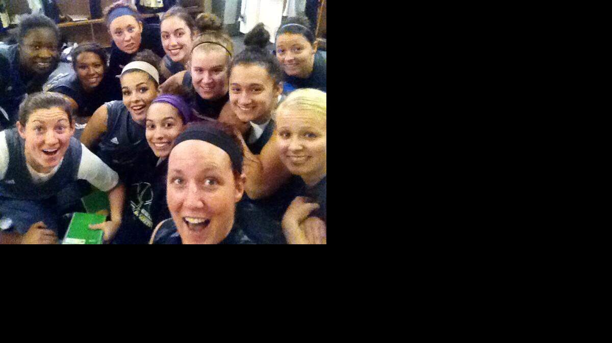 
Emporia State center and Cheney native Merissa Quick, front, led the Hornets to the Division II Sweet 16 last season.
