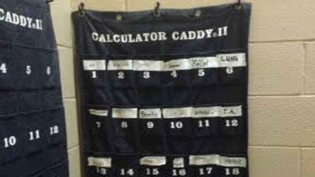 Wichita State baseball players keep their cell phones in this caddy during practices and games at Eck Stadium.