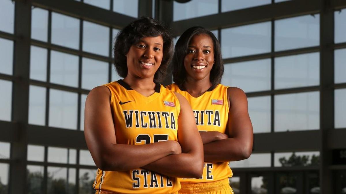 
Rangie Bessard, left, and Brittany Martin will try to help Wichita State’s women win another Missouri Valley Conference title.
