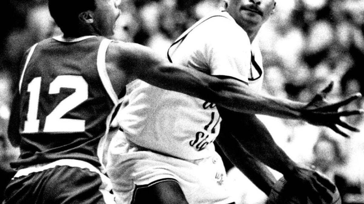 Joe Griffin, right, is No. 81 on The Eagle’s list of top 100 Shocker basketball players.