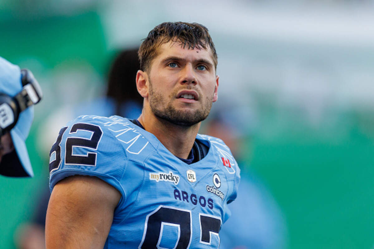 Haysville native and Campus High School graduate Tyler Kahmann leads the Canadian Football League with five touchdown catches through his first five games with the Toronto Argonauts.