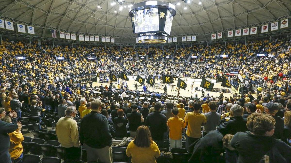 
The fans cheer as the team takes the court prior to their game with Indiana State last season.
