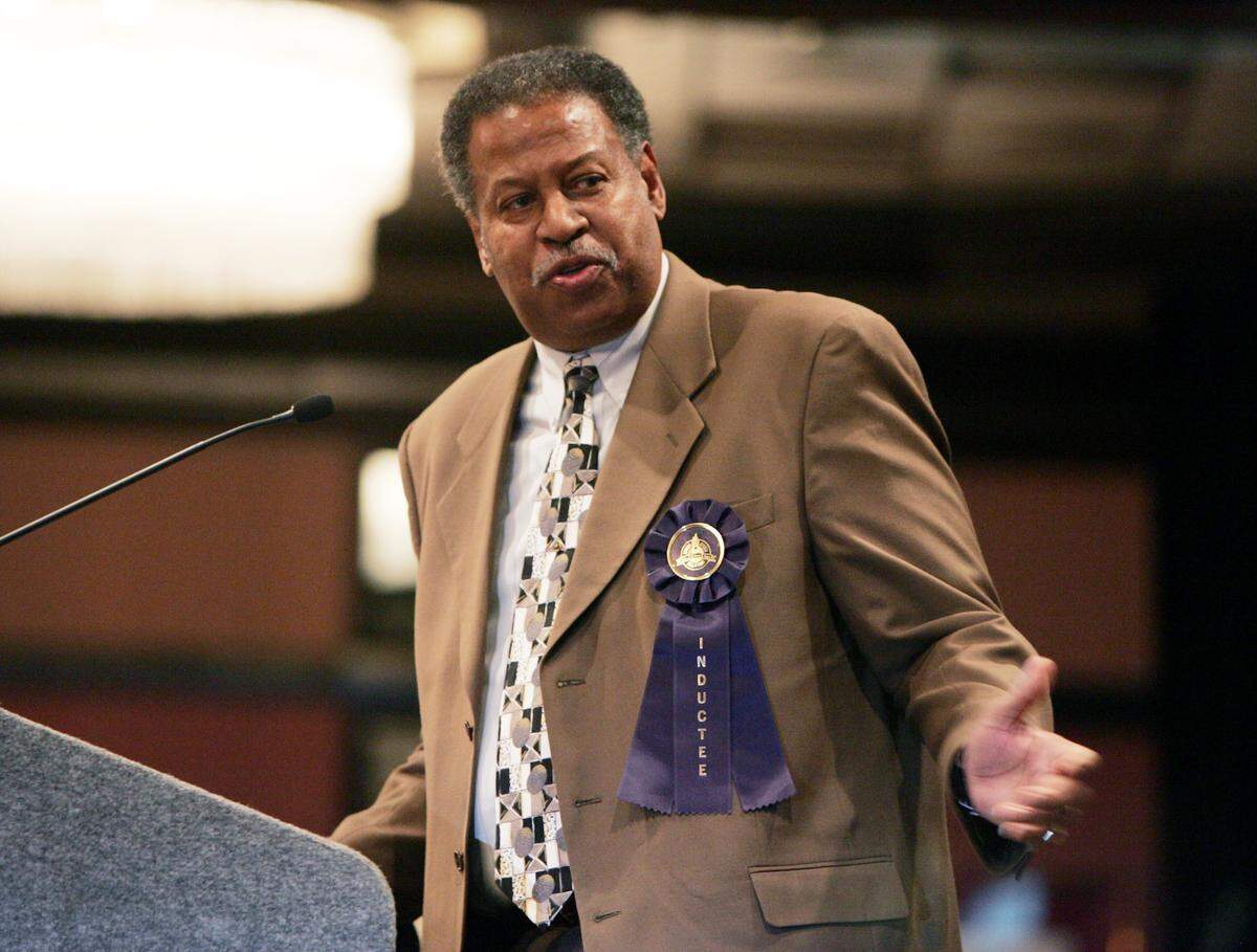 Wichita State legend Cleo Littleton is honored during his induction into the Kansas Sports Hall of Fame. Littleton, WSU’s career scoring leader and the first Black player in Shocker basketball history, was recognized for a career that helped launch Wichita basketball onto the national stage.