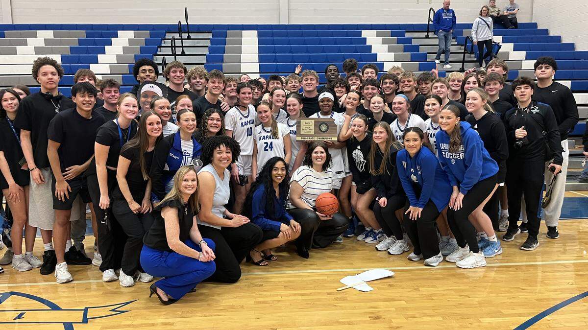 The Kapaun Mt. Carmel girls basketball team punched its ticket to the Class 5A state tournament with a win in a sub-state final on Saturday.
