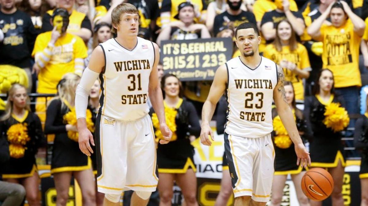 Wichita State’s Ron Baker, left, and Fred VanVleet will play in the April 1 NABC All-Star game in Houston, site of the Final Four to be played the next day.