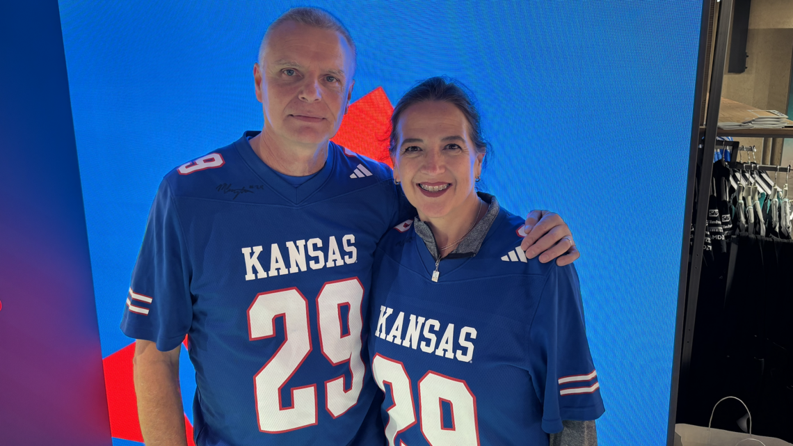 His English dad never made it inside Wembley. Now this KU kicker takes him there