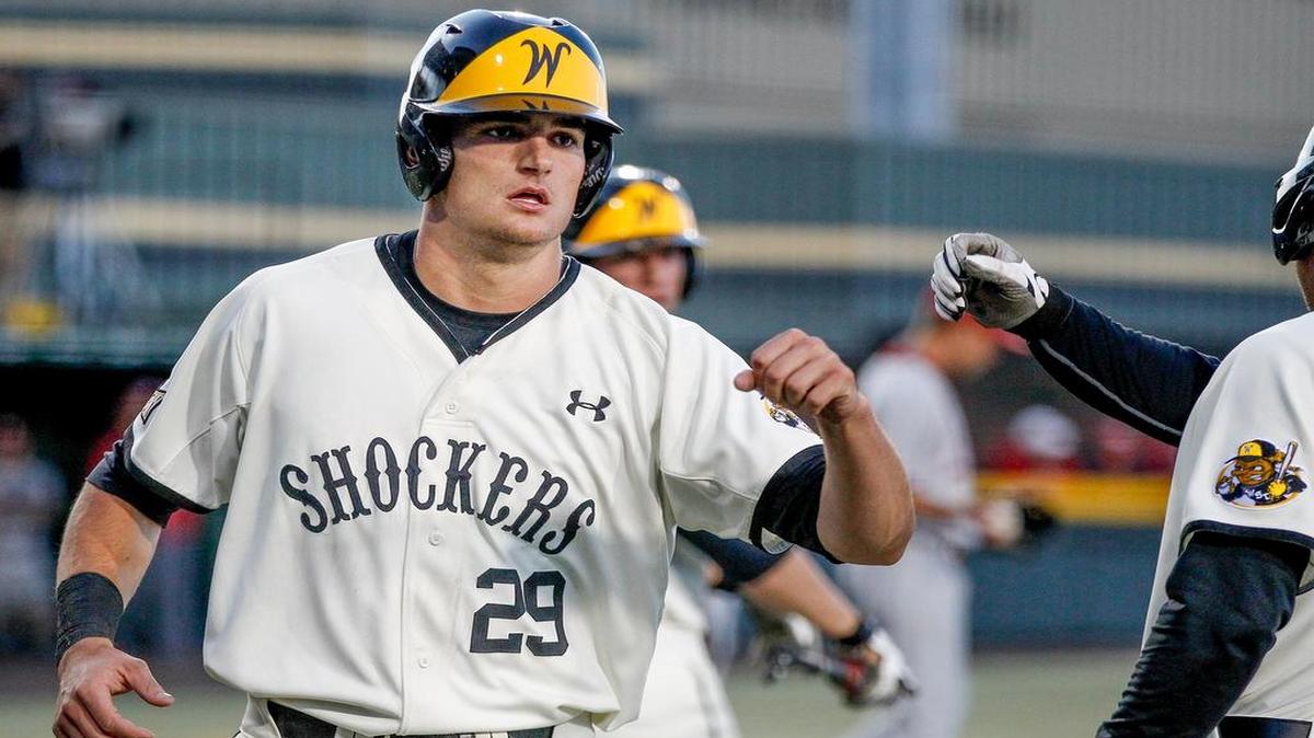 
Wichita State's Sam Hilliard is hittting .375 over the past 10 games. He had two doubles and a triple against Oklahoma on Tuesday.
