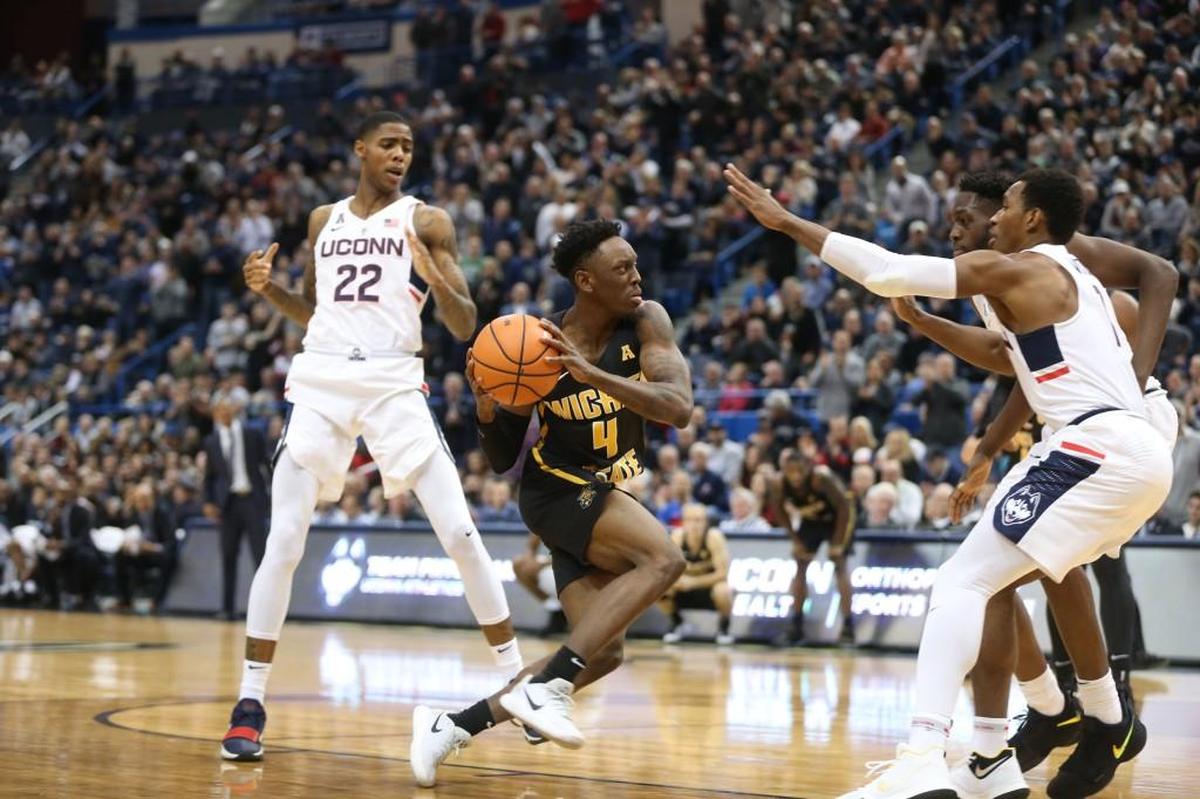 Wichita State junior Samajae Haynes-Jones is known on the team for wearing the shortest shorts on the court in every game.