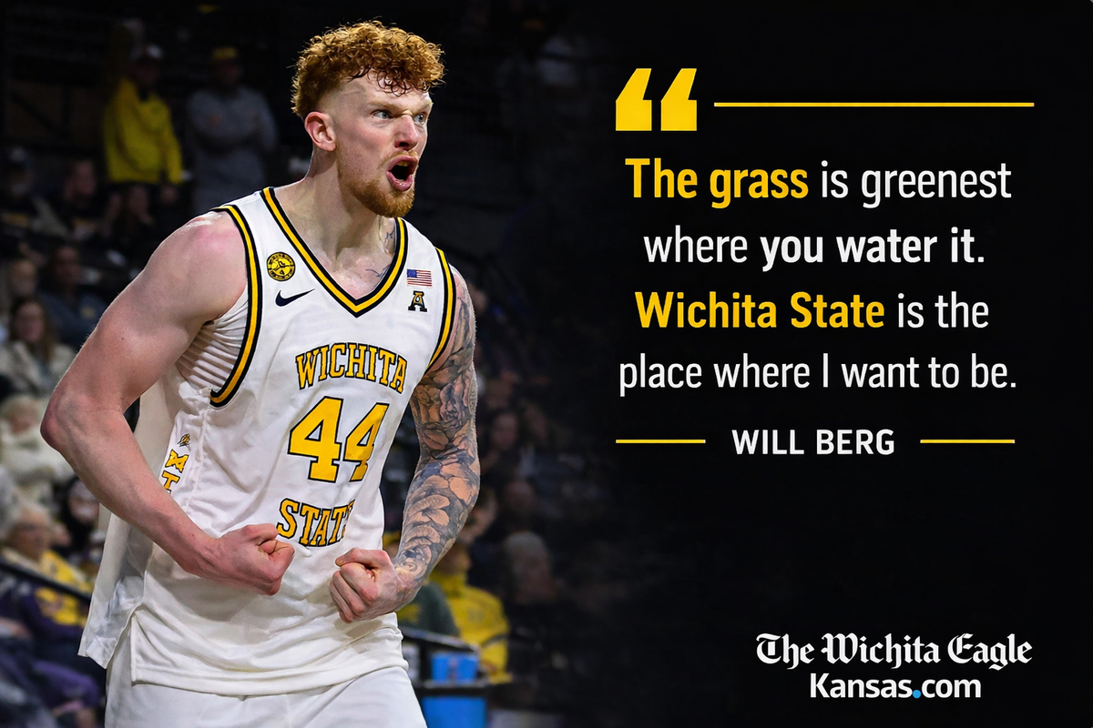 Center Will Berg announced he is returning to Wichita State for his senior season.