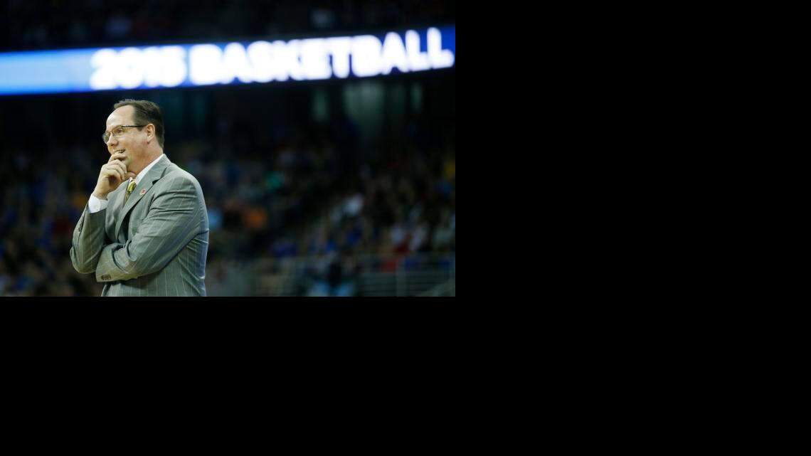 
Wichita State coach Gregg Marshall was in the basketball offices Tuesday at Koch Arena.

