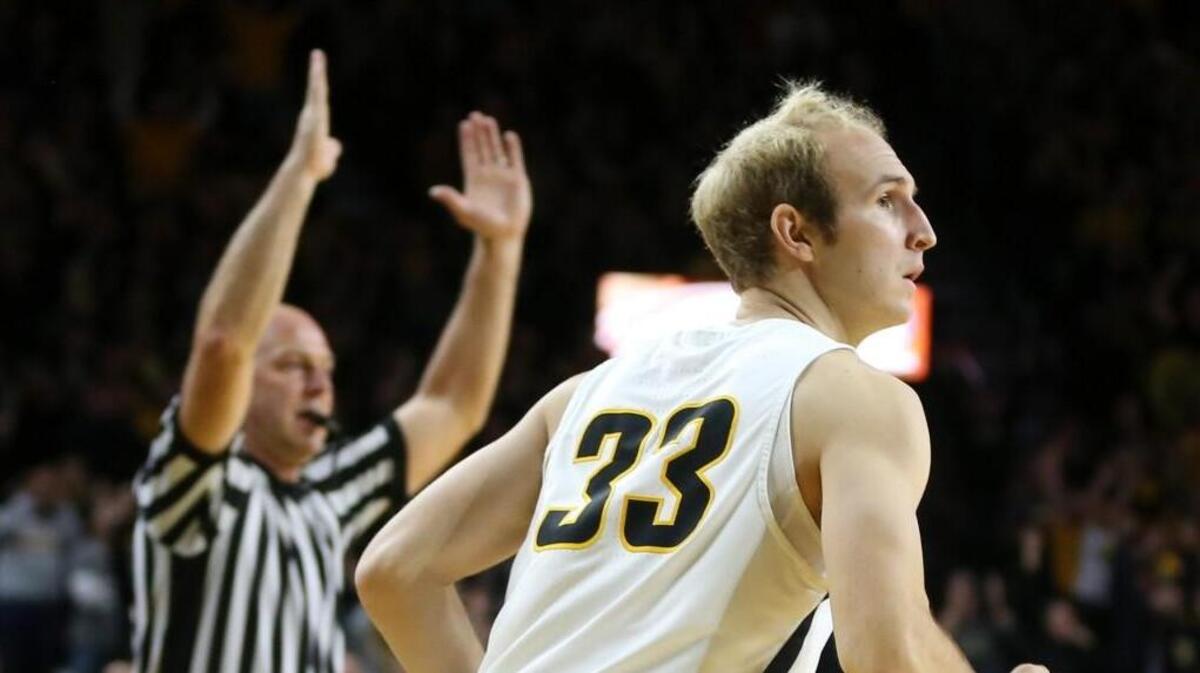 Wichita State guard Conner Frankamp hit a three-pointer late in the game to seal the win against Florida Gulf Coast in December.